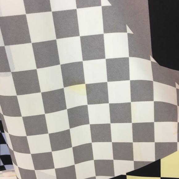 TROSMAN abstract checkerboard skater skirt SZ 2 - Picture 4 of 8